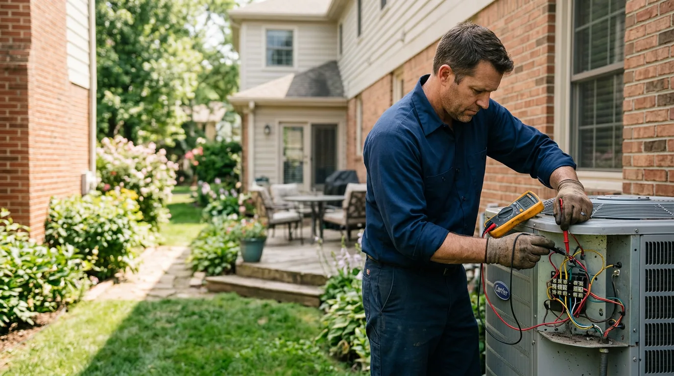 HVAC technician working near Hickory, NC